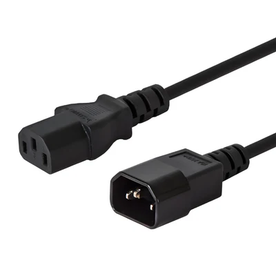 Kabel zasilający SAVIO CL-99, 1,2 m, C14-C13, czarny