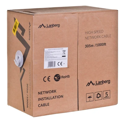 Kabel sieciowy Lanberg LCU6-12CU-0305-S, 305m Cat6