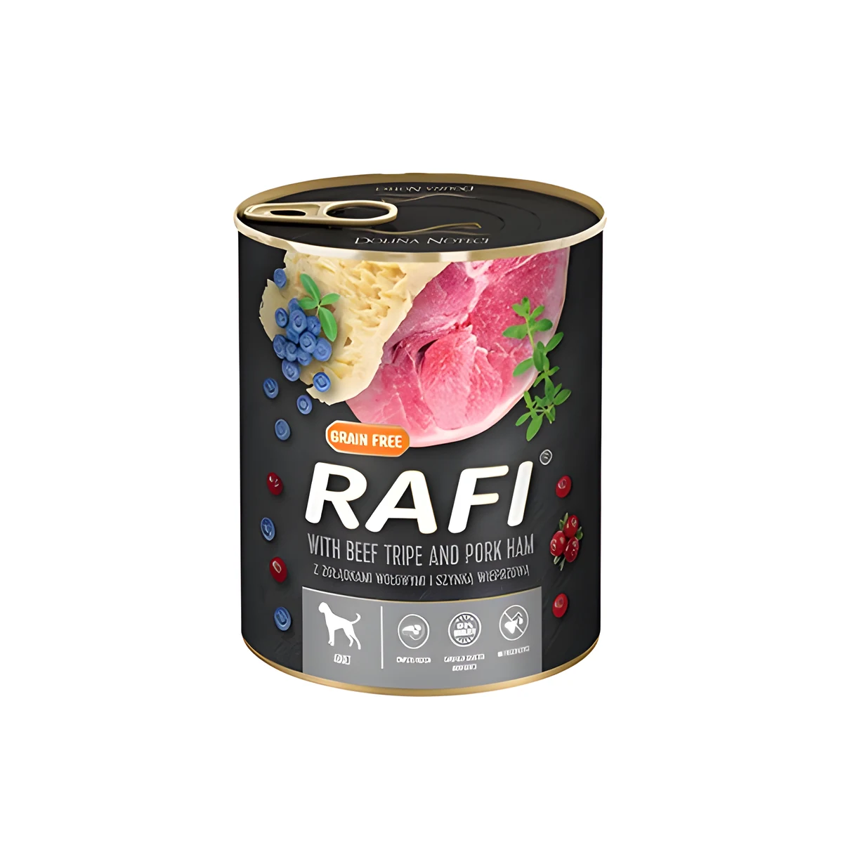 Karma Rafi dla psa 800g z zołądkami wołowymi