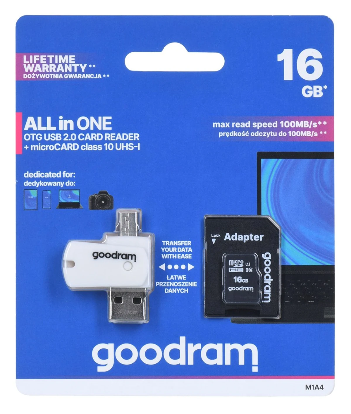 Karta GoodRam All in one M1A4-0160R12 16GB Class 10
