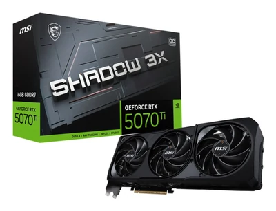 Karta graficzna MSI GeForce RTX 5070 Ti 16GB SHADOW 3XOC
