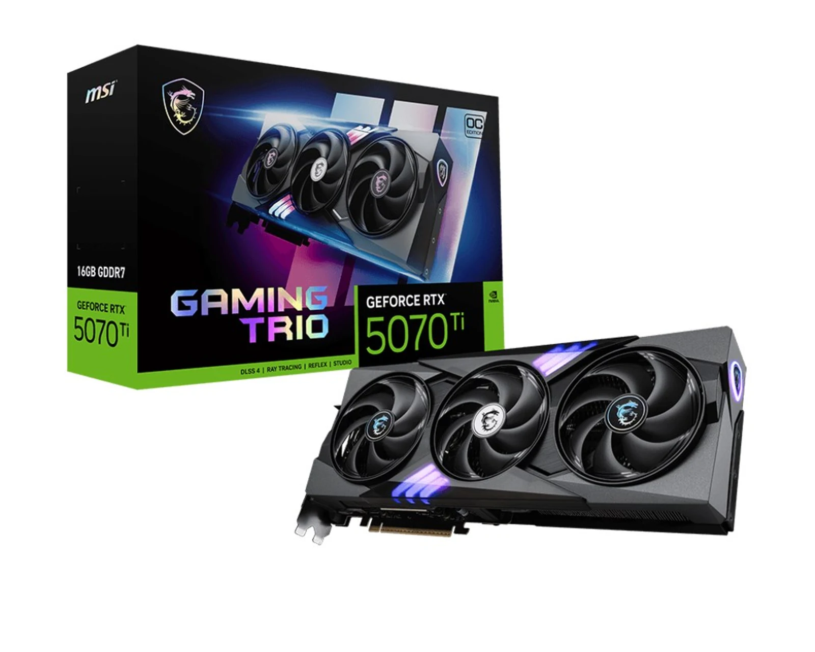 Karta graficzna MSI RTX 5070 Ti Gaming Trio OC 16GB — zdjęcie 1 z 7