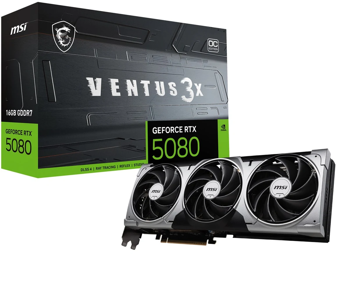 Karta graficzna MSI RTX 5080 VENTUS 3X OC 16GB