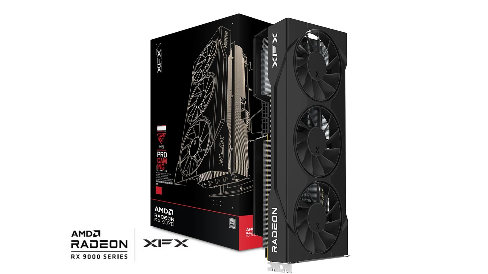 Karta graficzna XFX Swift RX 9070GRE Trip F. G. 12GB — zdjęcie 1 z 7