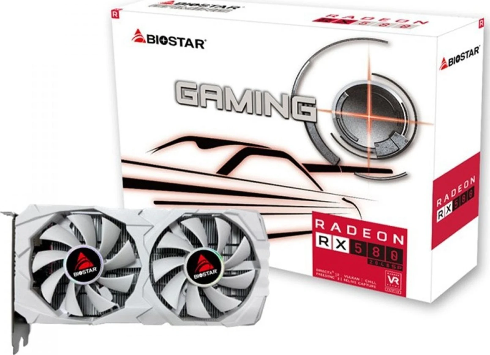 Karta graficzna BIOSTAR Radeon RX 580 8GB White D5
