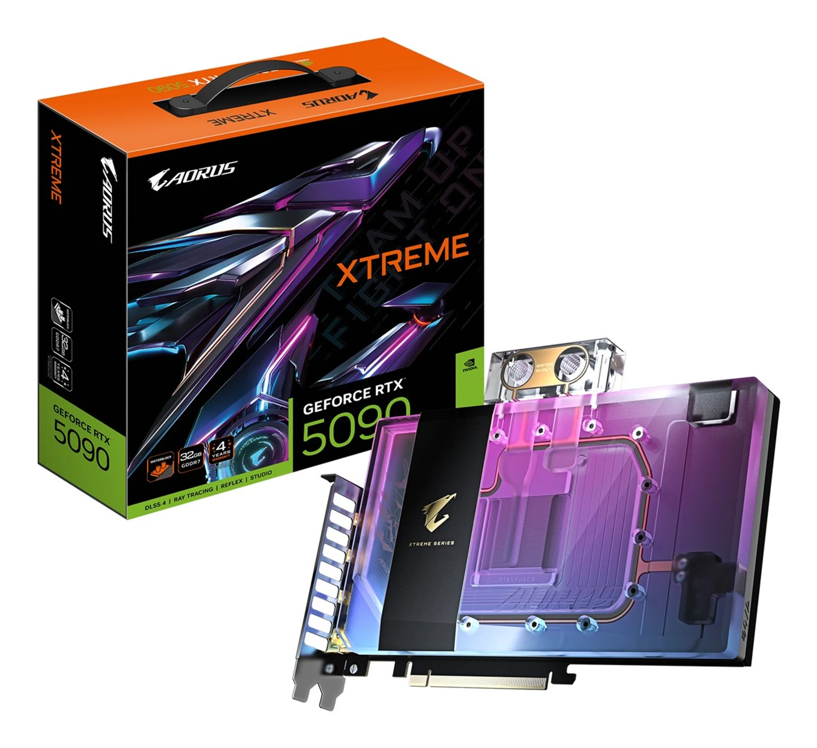 Karta graficzna Gigabyte GeForce RTX 5090 AORUS XTREME WATERFORCE WB 32GB — zdjęcie 1 z 8