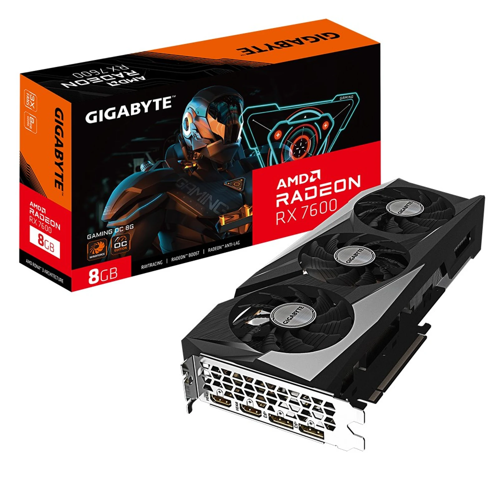 Karta graficzna Gigabyte Radeon RX 7600 8GB — zdjęcie 1 z 8