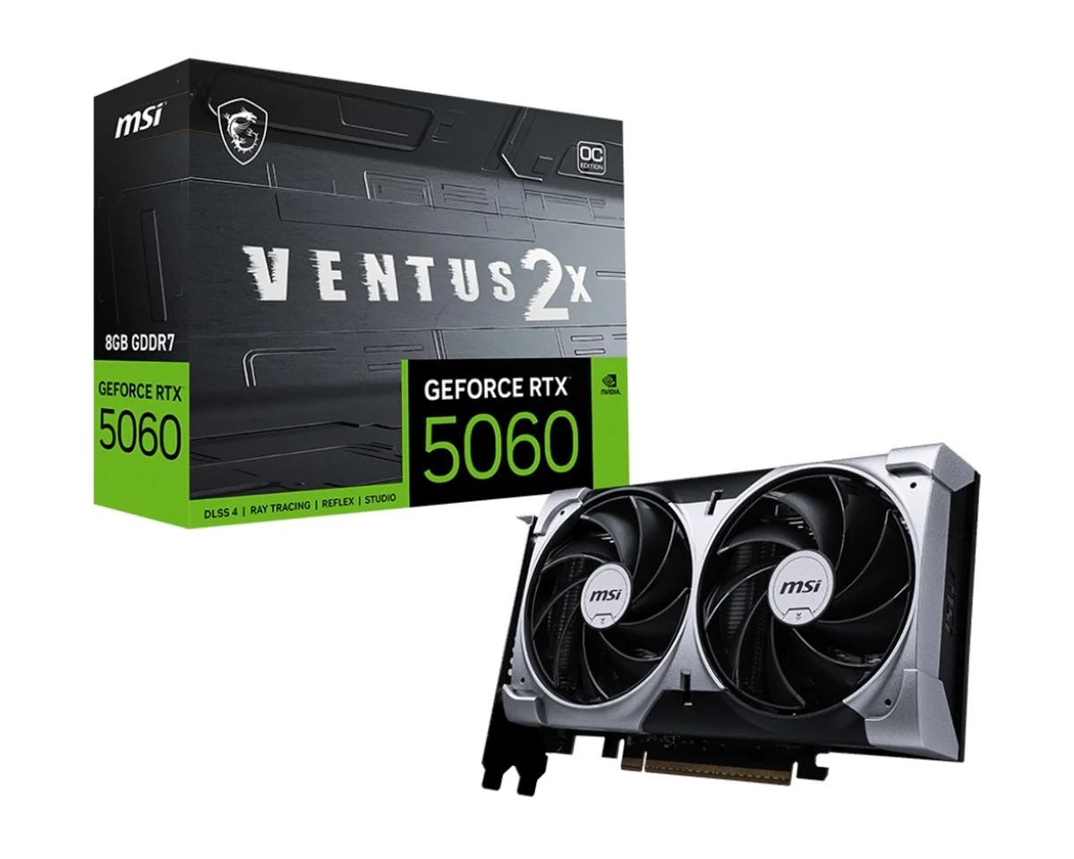 Karta graficzna MSI RTX 5060 VENTUS 2X OC 8GB GDDR6