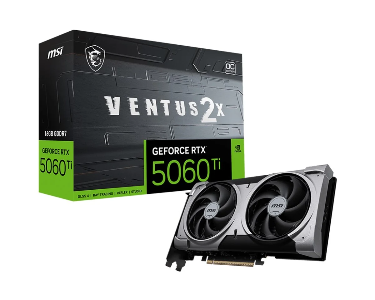 Karta graficzna MSI RTX 5060 Ti 16GB VENTUS 2X OC PLUS