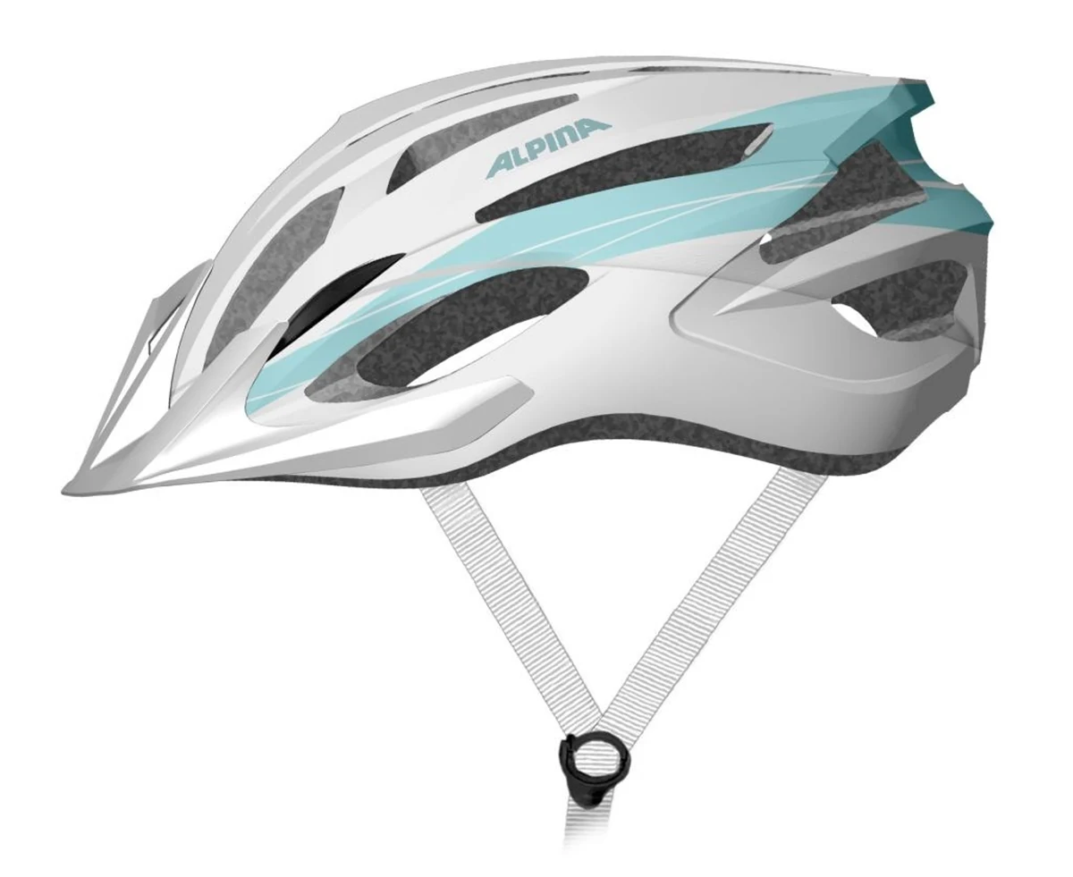 Kask rowerowy Alpina MTB17, biało-jasnoniebieski