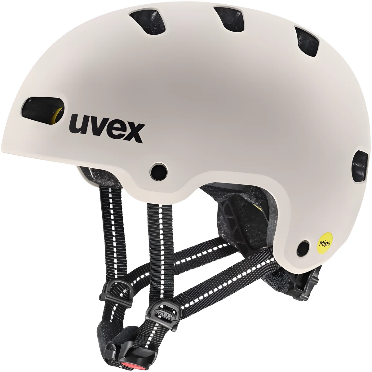 Kask rowerowy dziecięcy UVEX Kid 4 Style MIPS, szary matowy