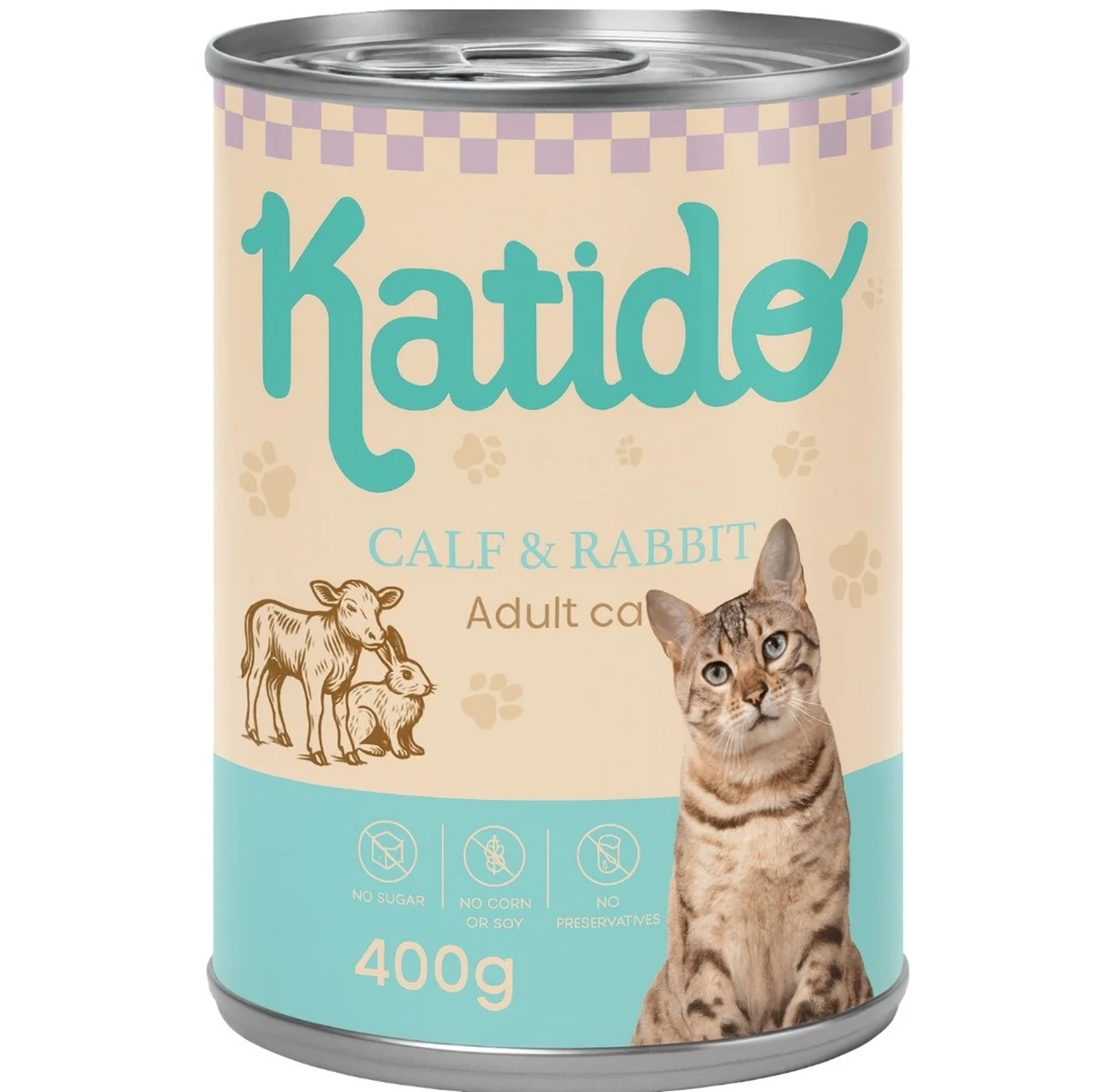 KATIDO Cielęcina z Królikiem 400g