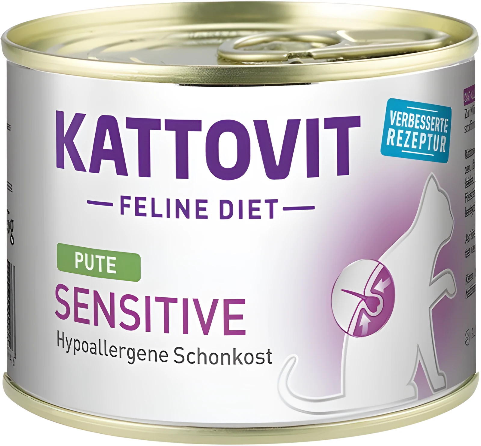 Karma mokra dla kota Kattovit Diet z indykiem - puszka 185g