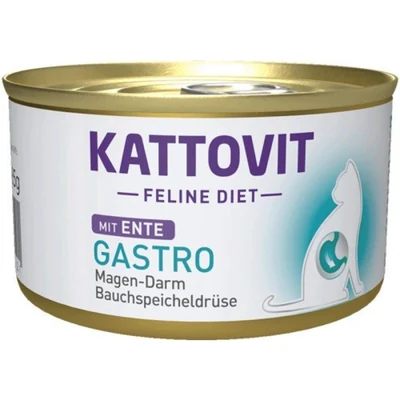 Mokra karma dla kota Kattovit Gastro z kaczką 85g