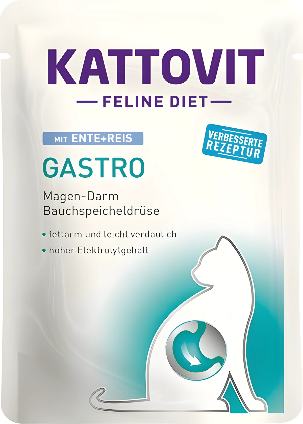 KATTOVIT GASTRO Kaczka z ryżem 85g dla kota