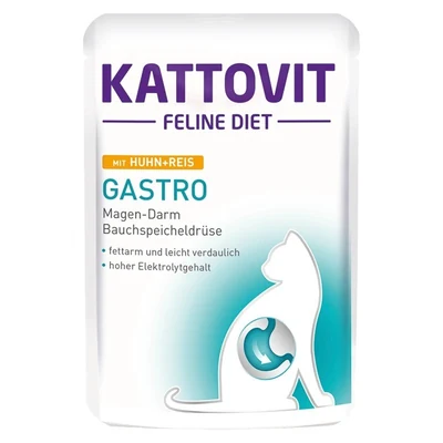 Karma mokra Kattovit Gastro Kurczak z ryżem 85g dla kota