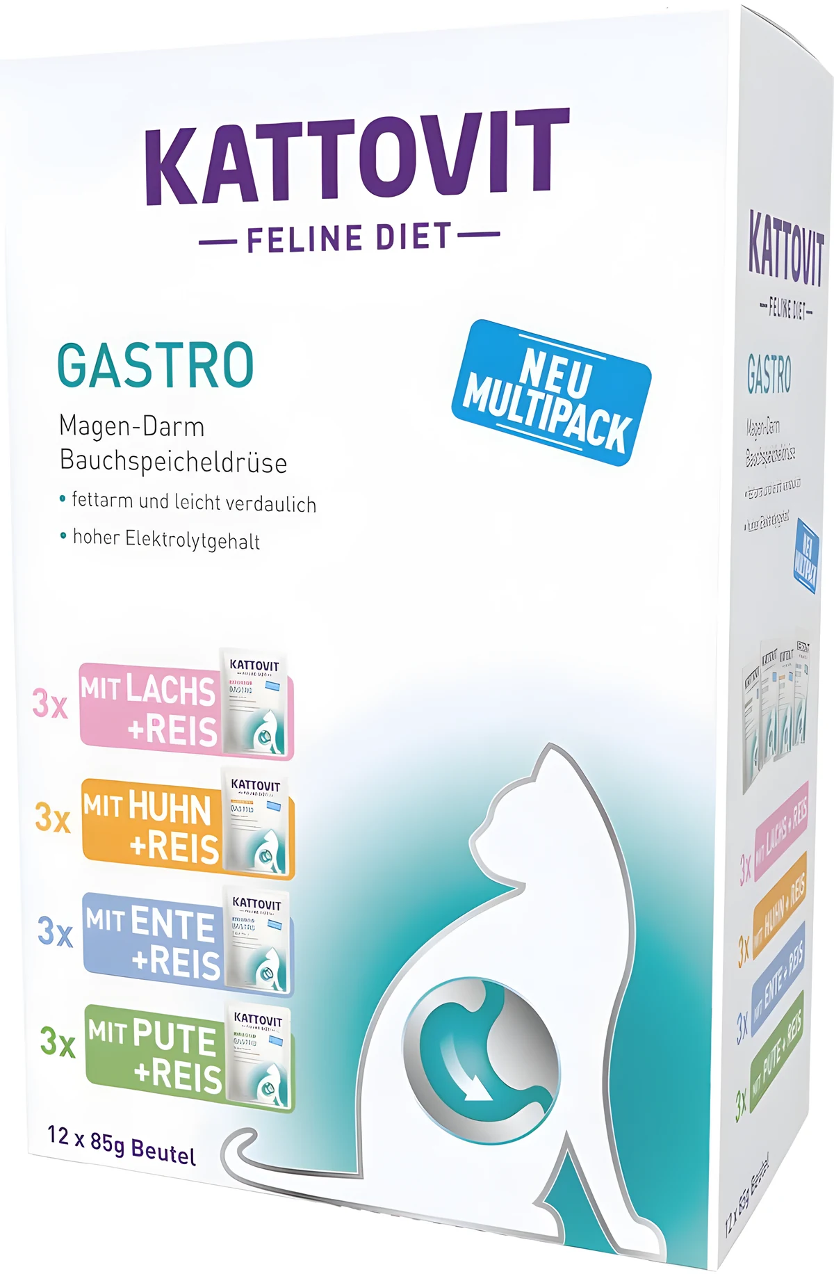 KATTOVIT GASTRO Zestaw na układ pokarmowy 12x85g