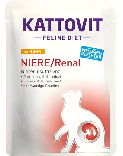 Karma mokra Kattovit Nerki/Renal z kurczakiem 85g dla kota