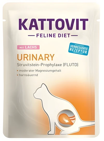 Karma mokra Kattovit Urinary z łososiem 85g dla kota