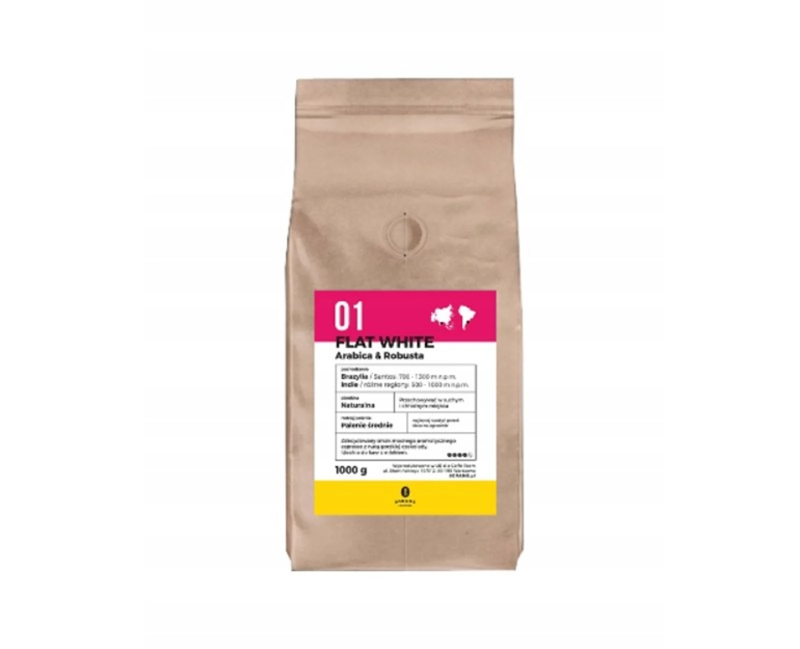 Kawa palona ziarnista 8Grams Flat White 1kg