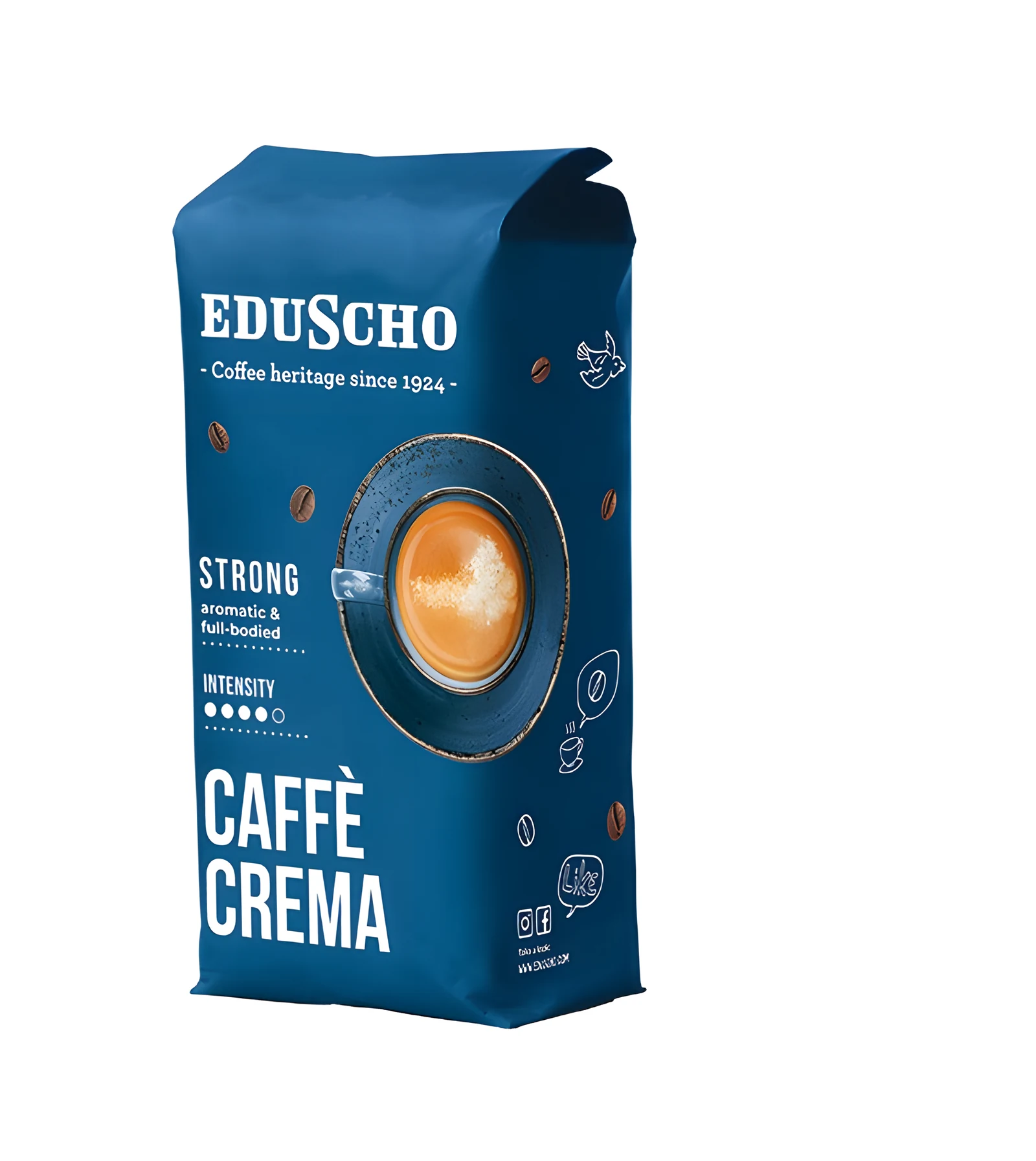 Kawa ziarnista Tchibo Eduscho Crema Strong 1000g — zdjęcie 1 z 3