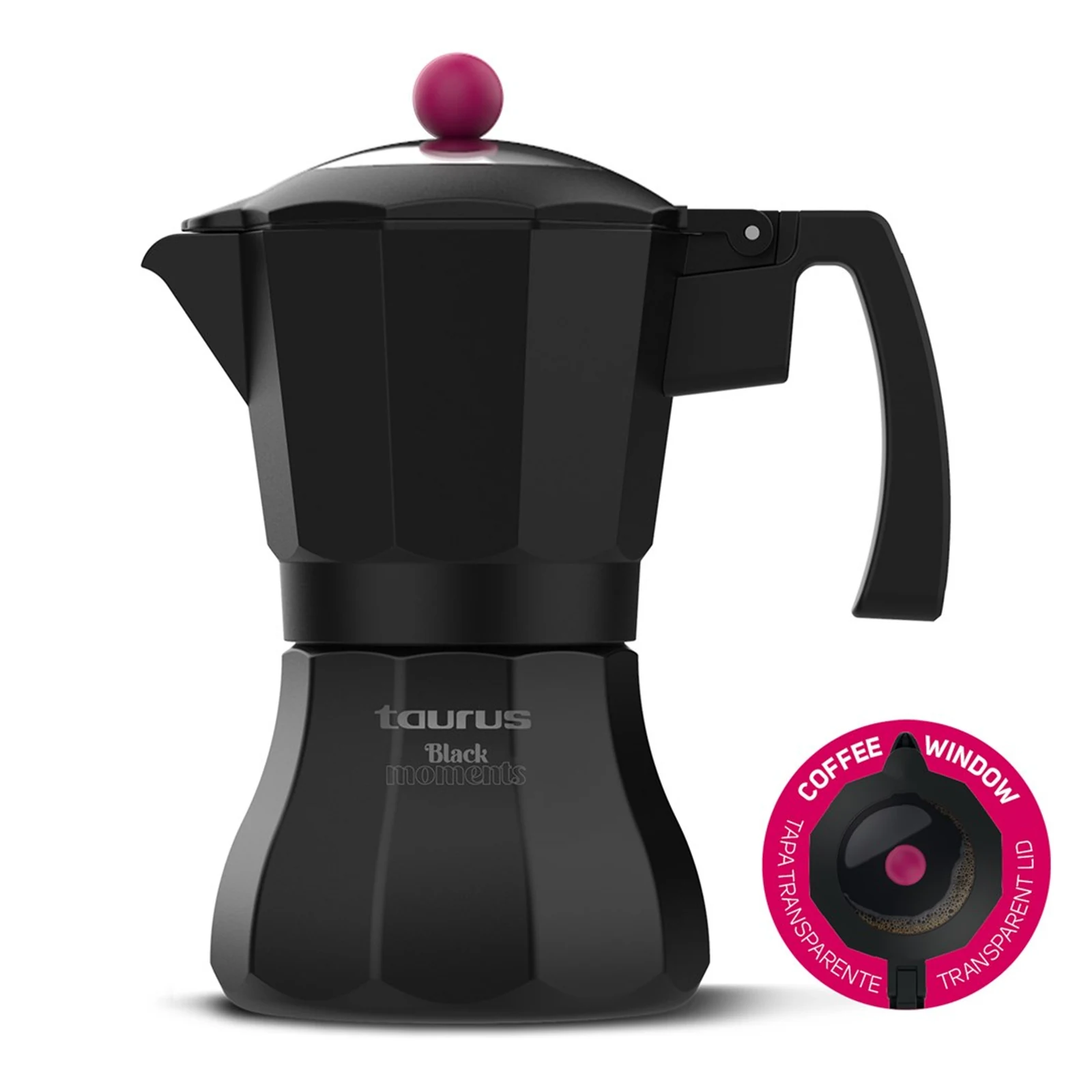 Kawiarka Taurus Black Moments na 3 filiżanki KCP90013l — zdjęcie 1 z 2