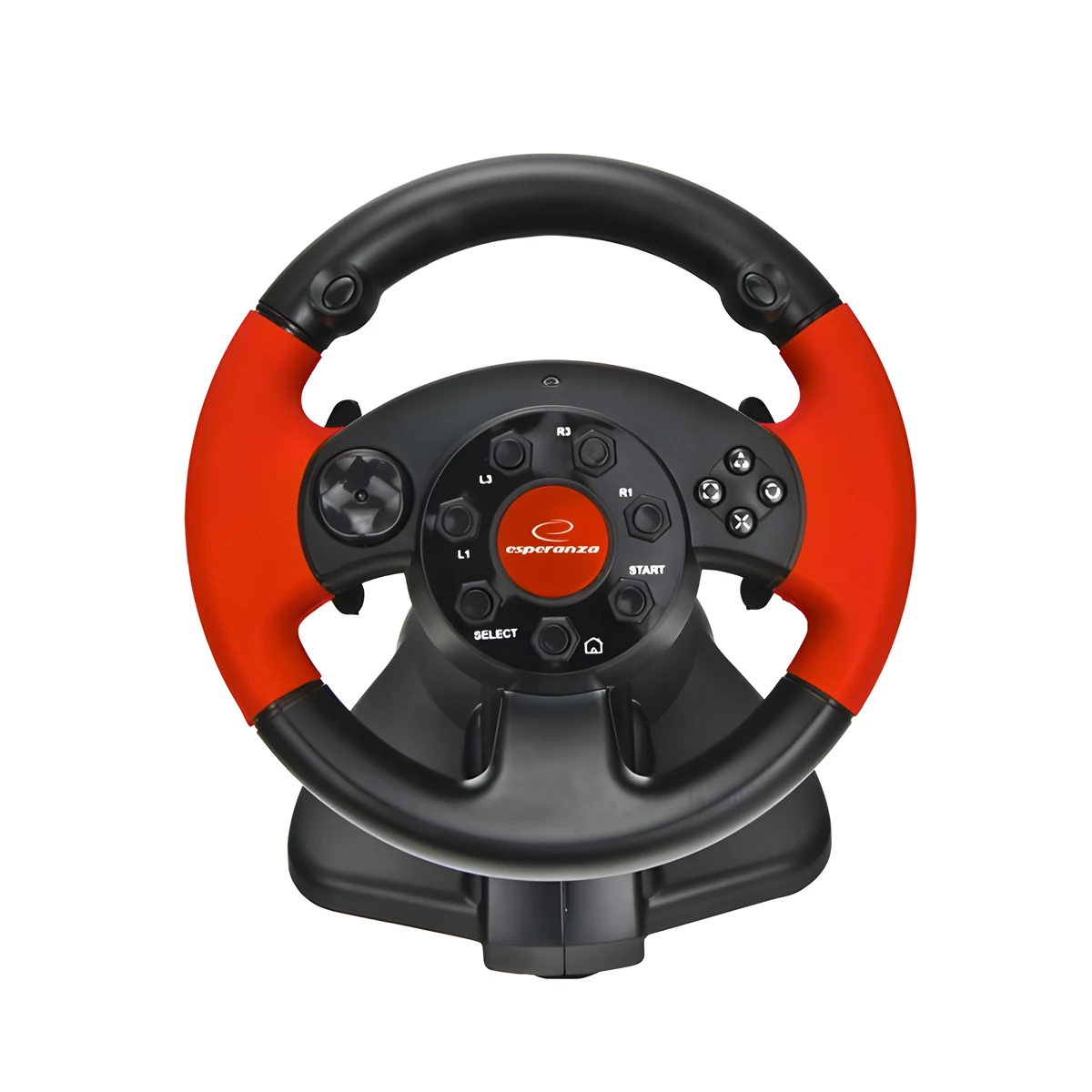 Kierownica z wibracjami Esperanza High Octane EG103 (PC, PS2, PS3; czarna)