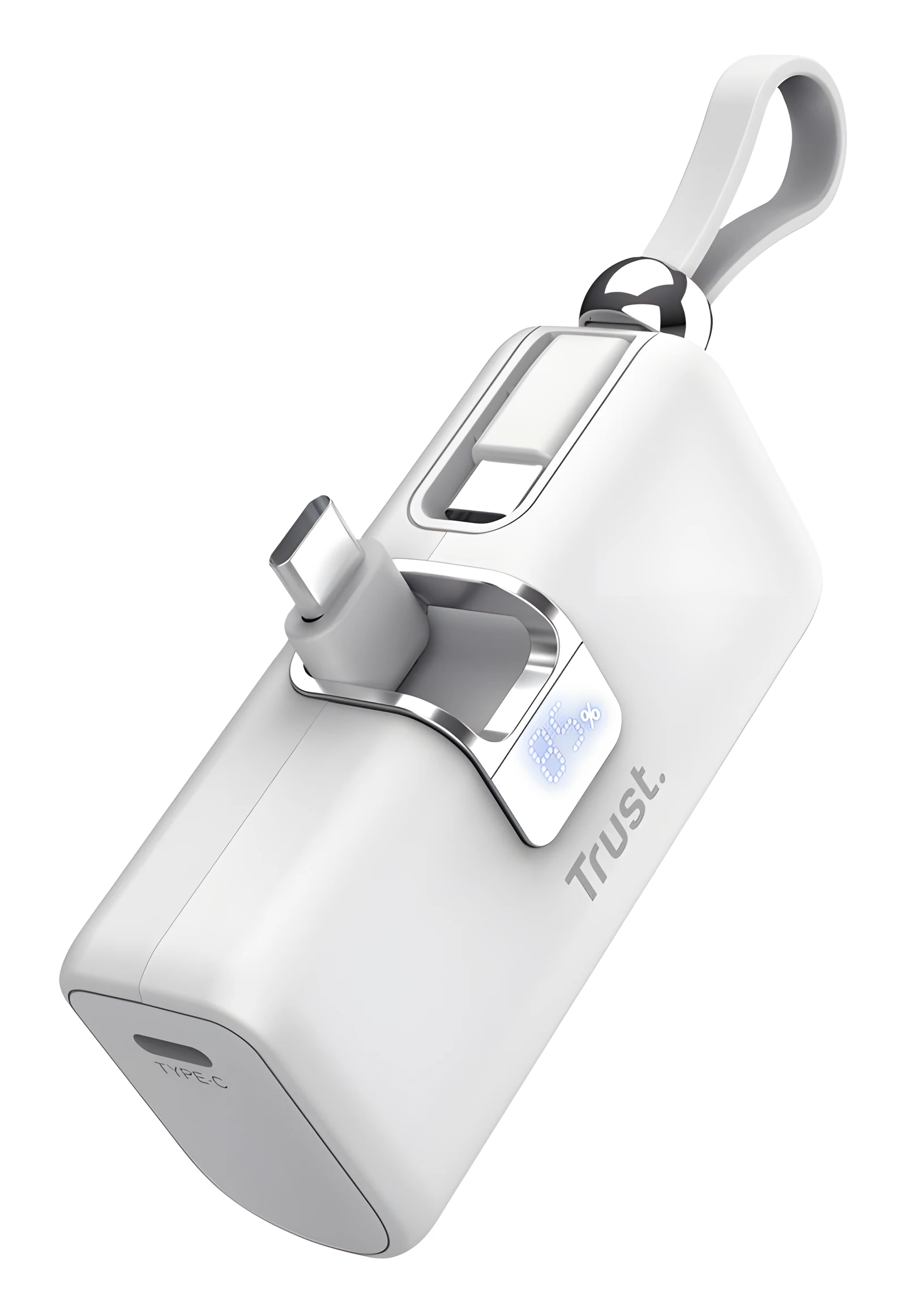 Kieszonkowy powerbank TRUST Pacto 5000 mAh biały — zdjęcie 1 z 6