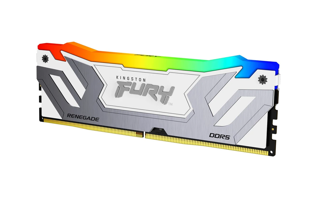 KINGSTON DDR5 24GB 8400MT/s CL40 CUDIMM FURY Renegade RGB White XMP