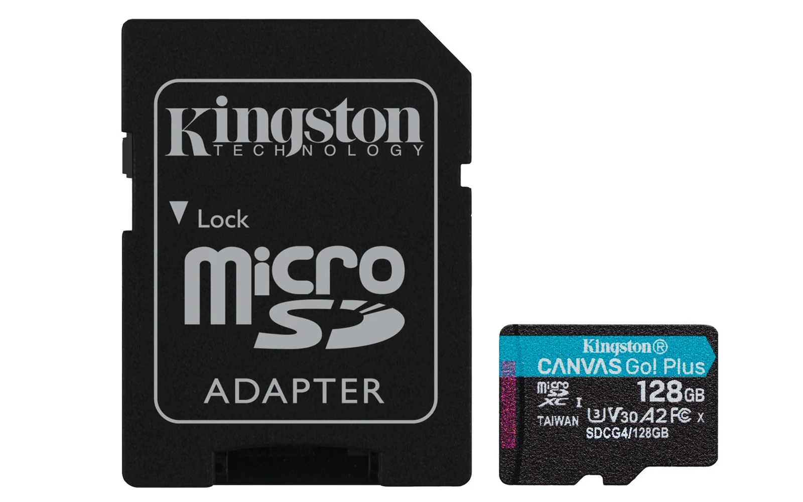 Karta pamięci microSDXC Kingston Canvas Go Plus 128GB + adapter — zdjęcie 1 z 7