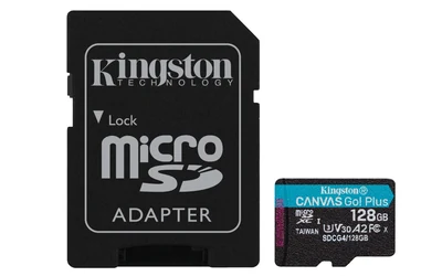 Karta pamięci microSDXC Kingston Canvas Go Plus 128GB + adapter