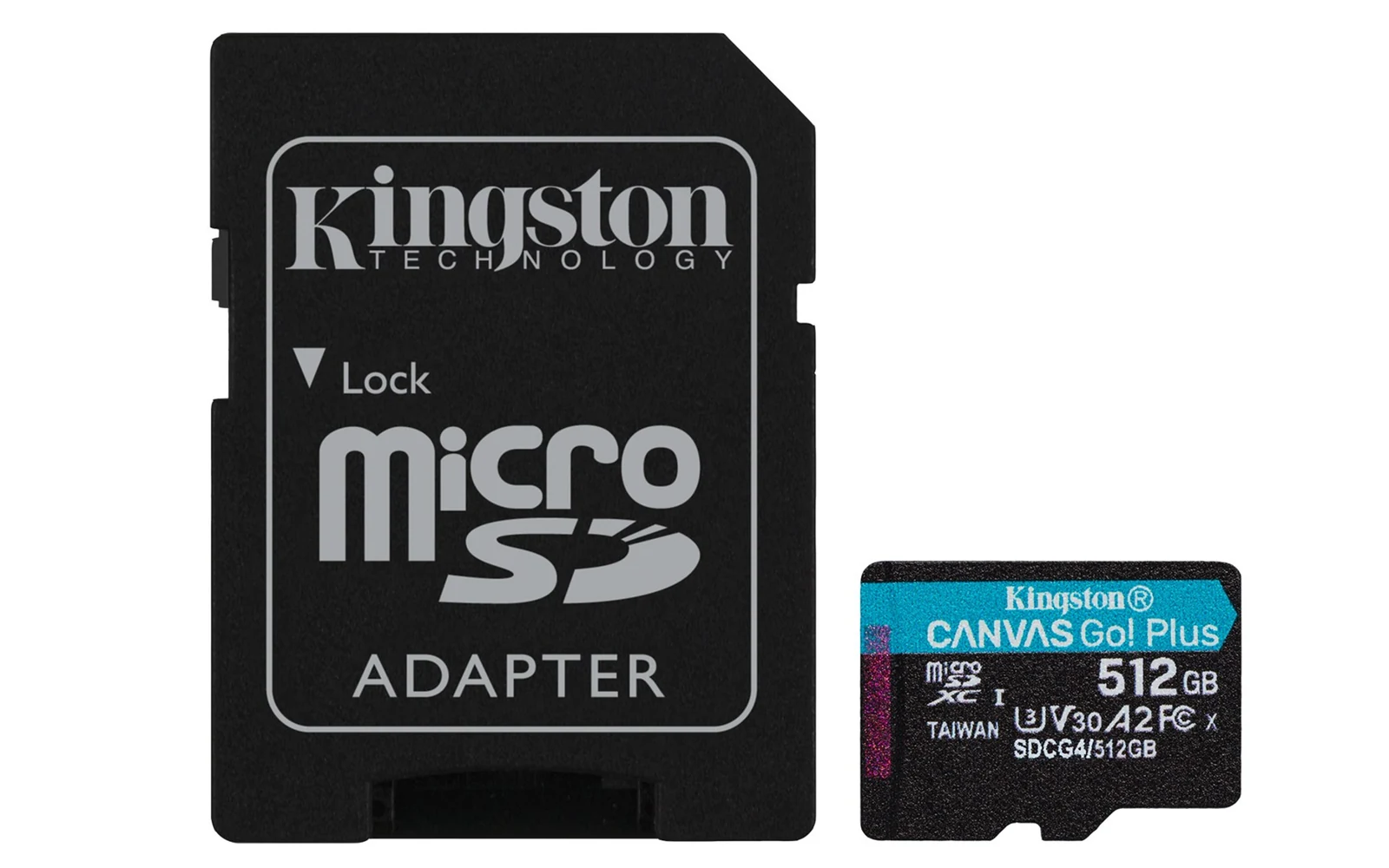 Karta pamięci microSDXC Kingston Canvas Go Plus 512GB z adapterem — zdjęcie 1 z 7