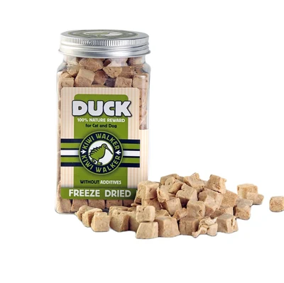 Karma sucha Kiwi Walker 100% Kaczka, liofilizowane smaczki 80g