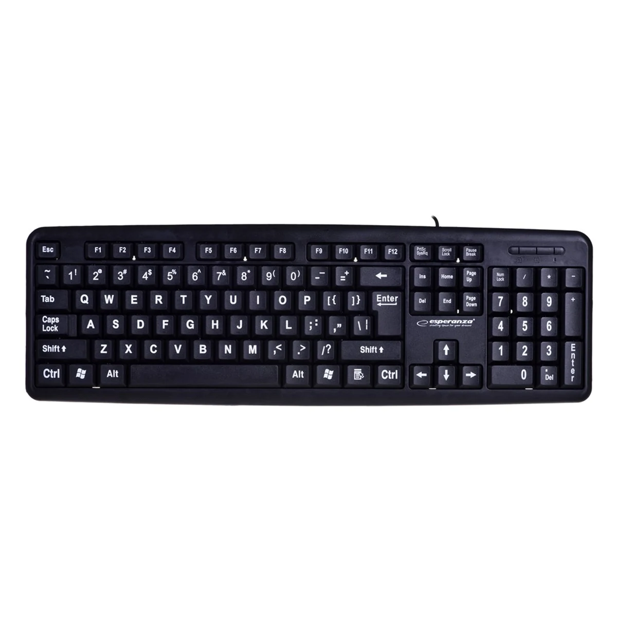 Klawiatura Esperanza Florida EK129 USB 2.0 Czarna