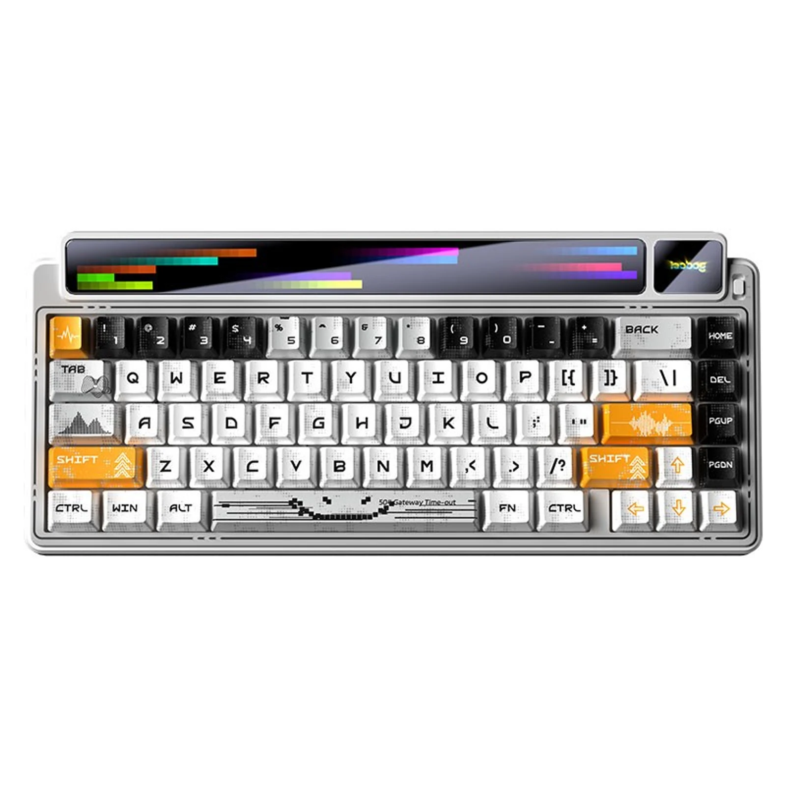 Klawiatura gasket AMG65 White LightFeather switch RGB LEOBOG