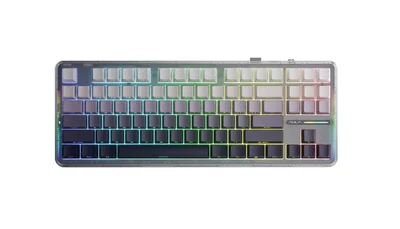 Klawiatura mechaniczna AULA F87 Gradient Grey SpaceCrystal switch RGB