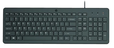 Klawiatura przewodowa HP 150, czarna, 1m kabla