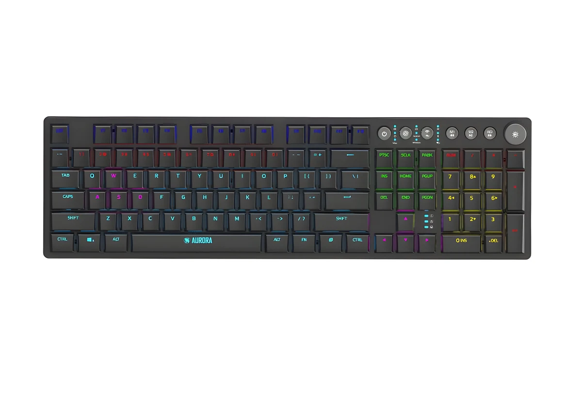 Klawiatura I-BOX Aurora K-6 RGB, Red Switch, Low Profile