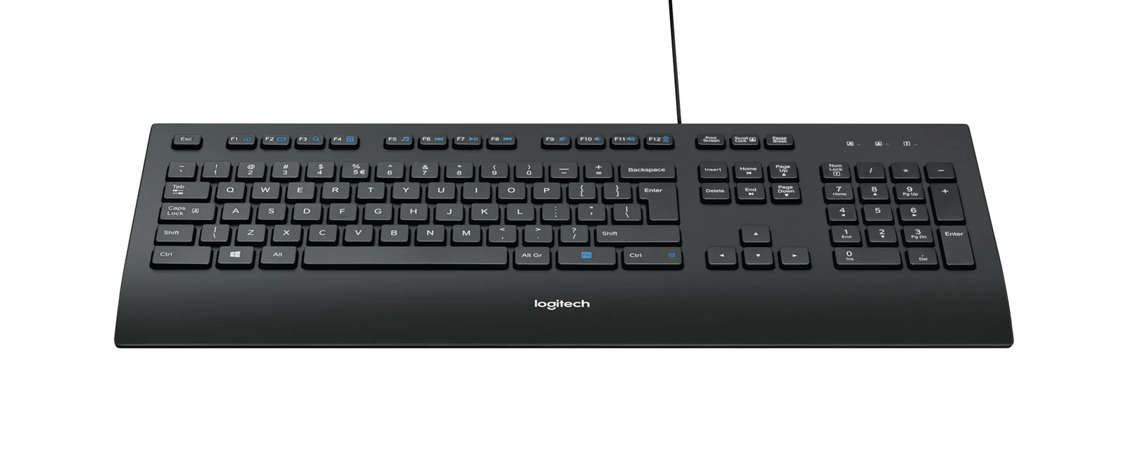 Klawiatura Logitech 920-005217 USB 2.0 Czarna — zdjęcie 1 z 8