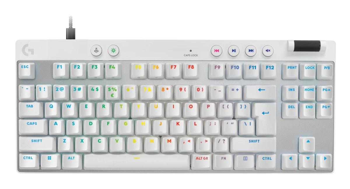 Klawiatura mechaniczna Logitech G PRO X TKL Rapid White
