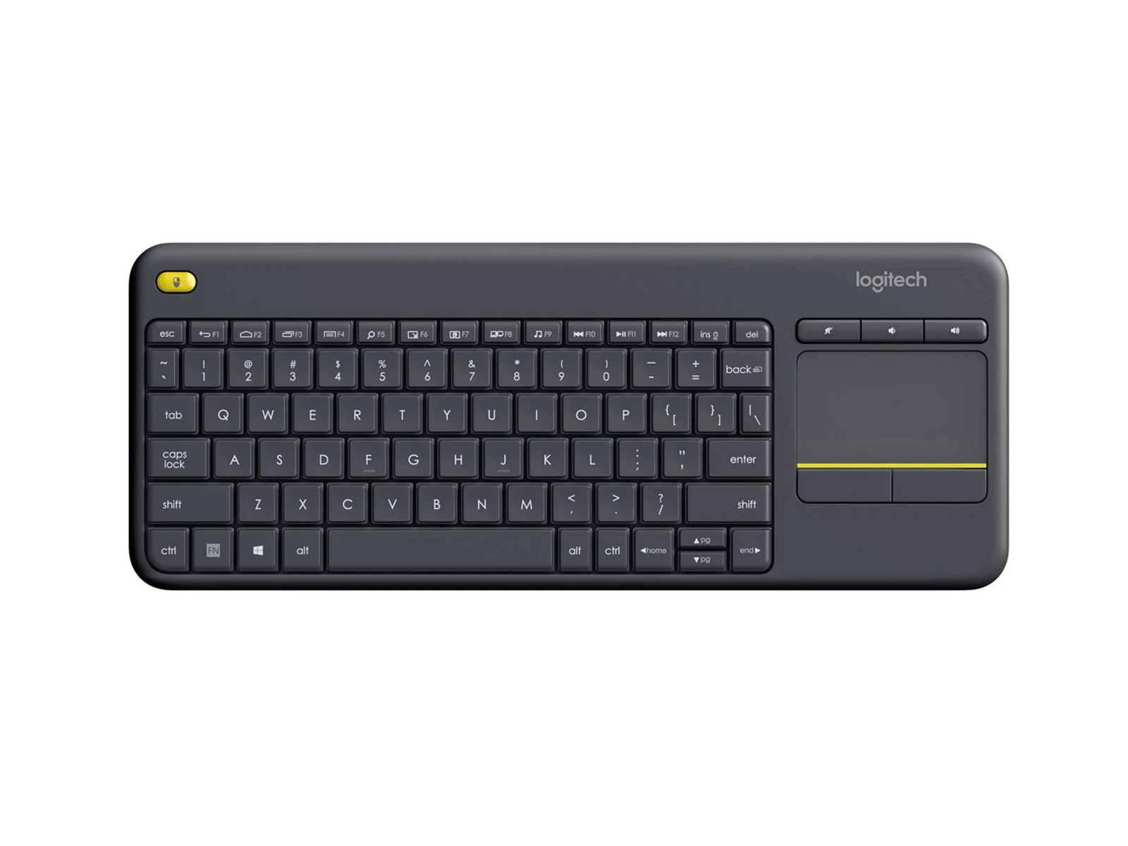 Klawiatura bezprzewodowa Logitech K400 Plus - Czarna — zdjęcie 1 z 7