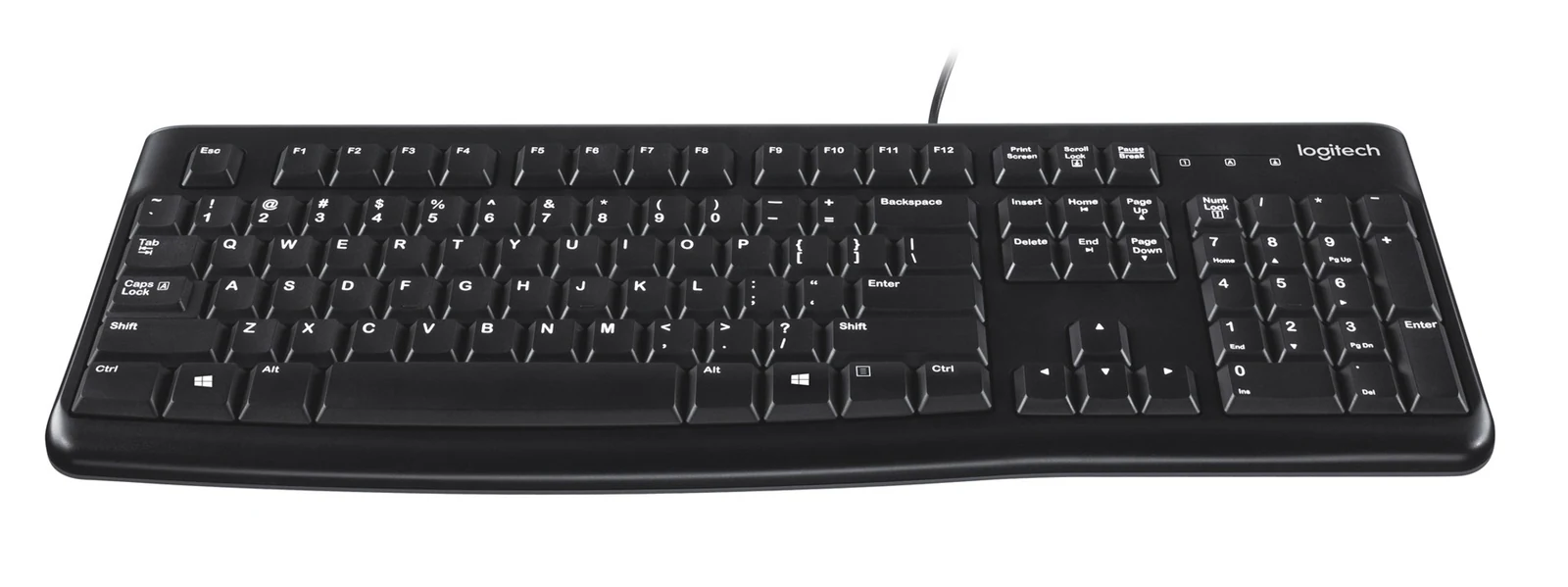 Klawiatura membranowa Logitech K120, czarna — zdjęcie 1 z 8