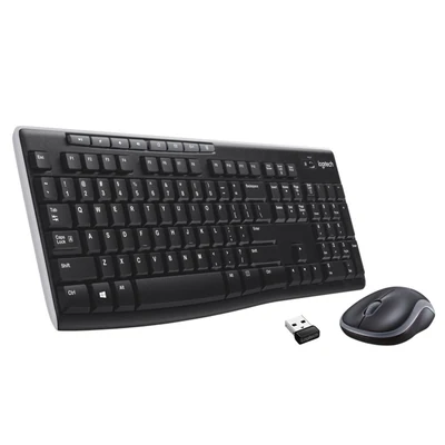 Klawiatura bezprzewodowa Logitech MK270 (USB 2.4 GHz, czarna)