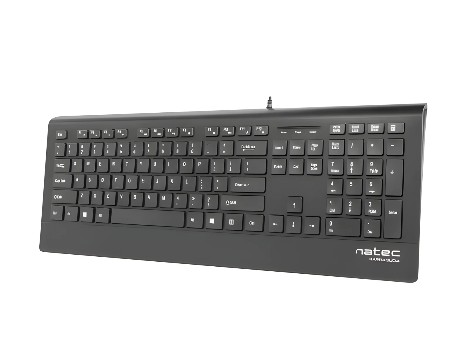 Klawiatura membranowa Natec Barracuda NKL-0876, czarna — zdjęcie 1 z 4