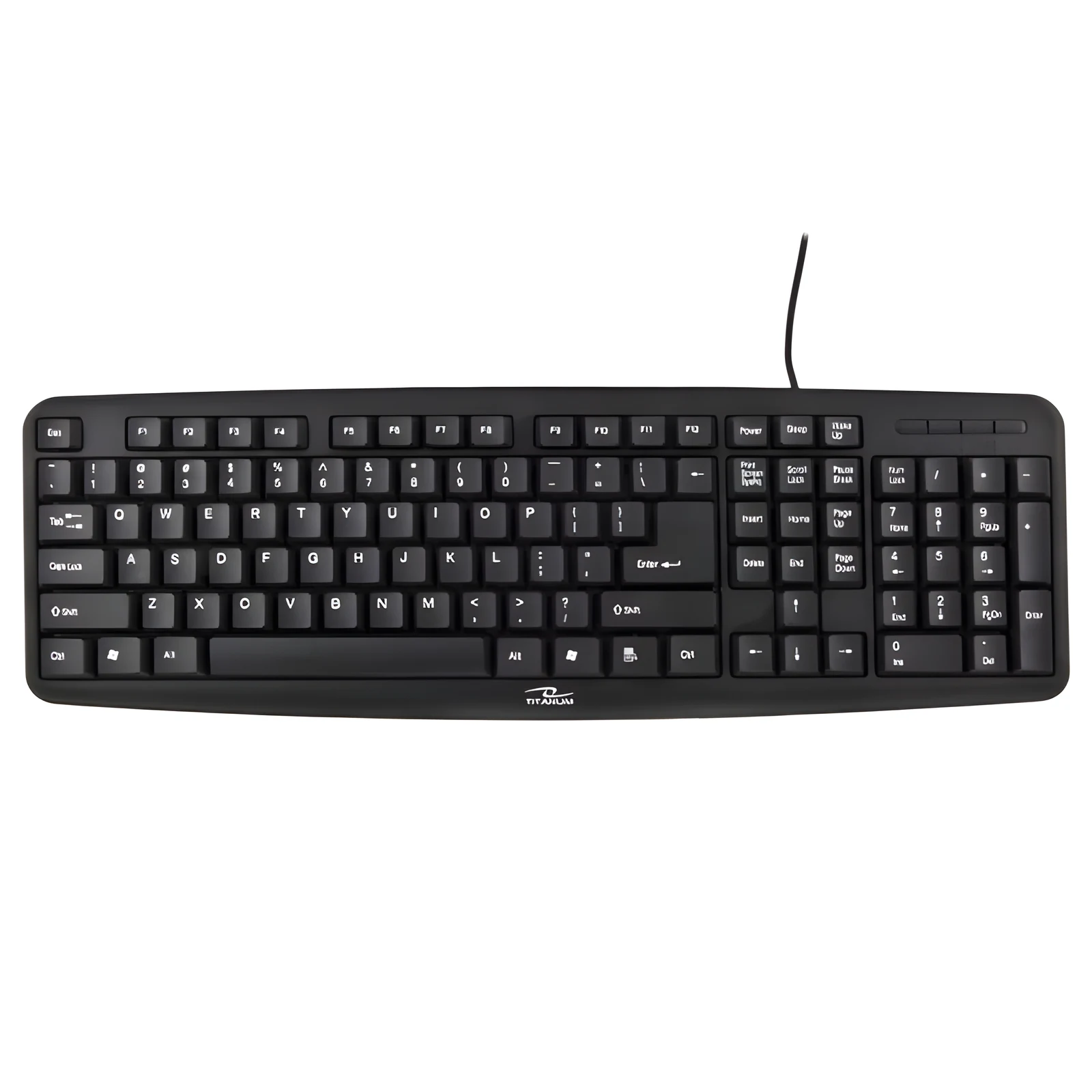 Klawiatura TITANUM TK102 (PS/2, układ US, czarna) — zdjęcie 1 z 5