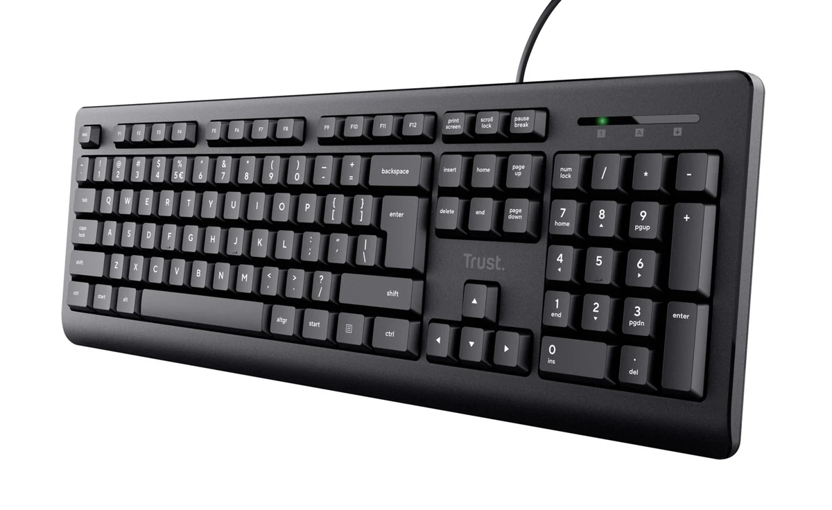 Klawiatura TRUST TK-150, USB, układ US QWERTY