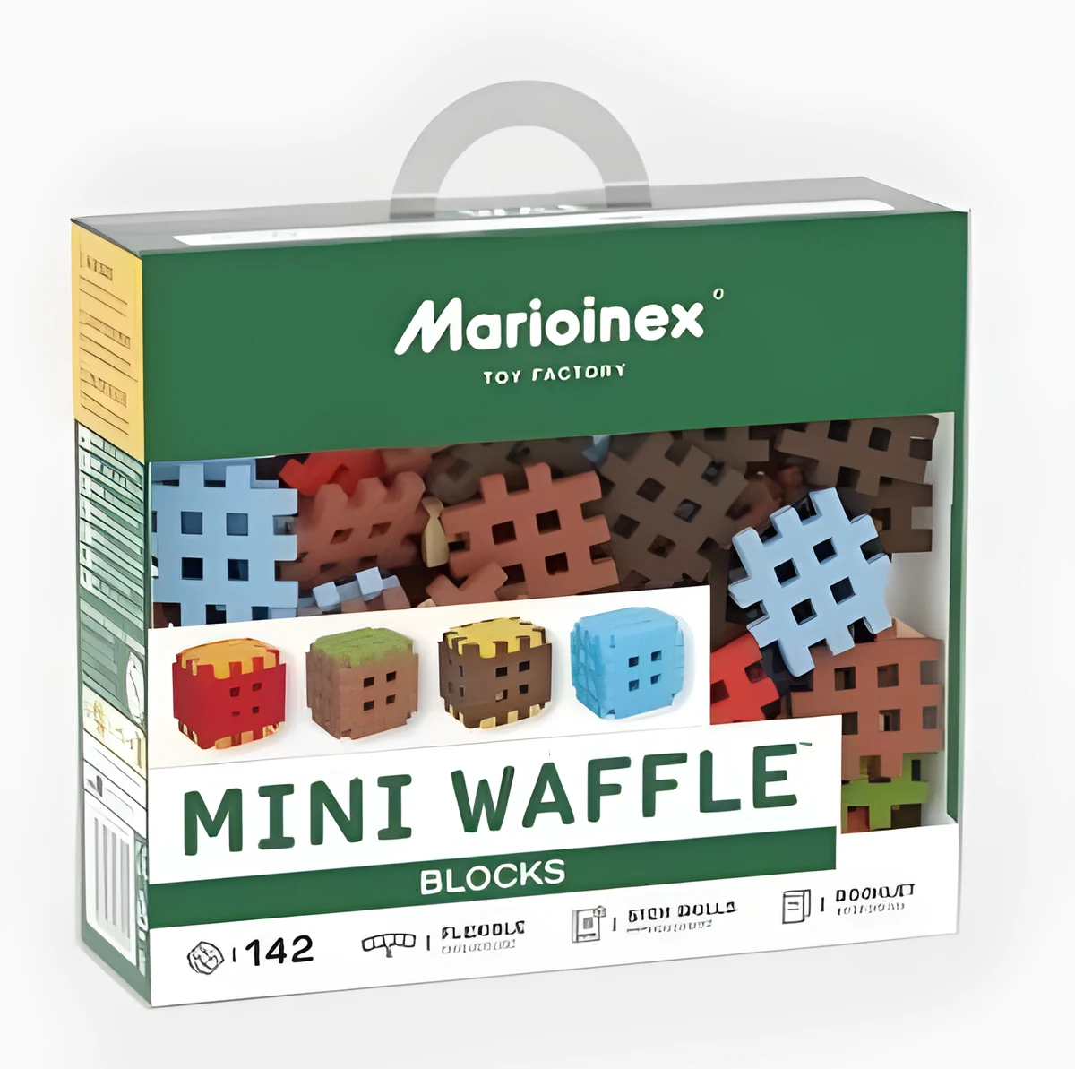 Klocki konstrukcyjne Marioinex Mini Waffle, 206 szt.