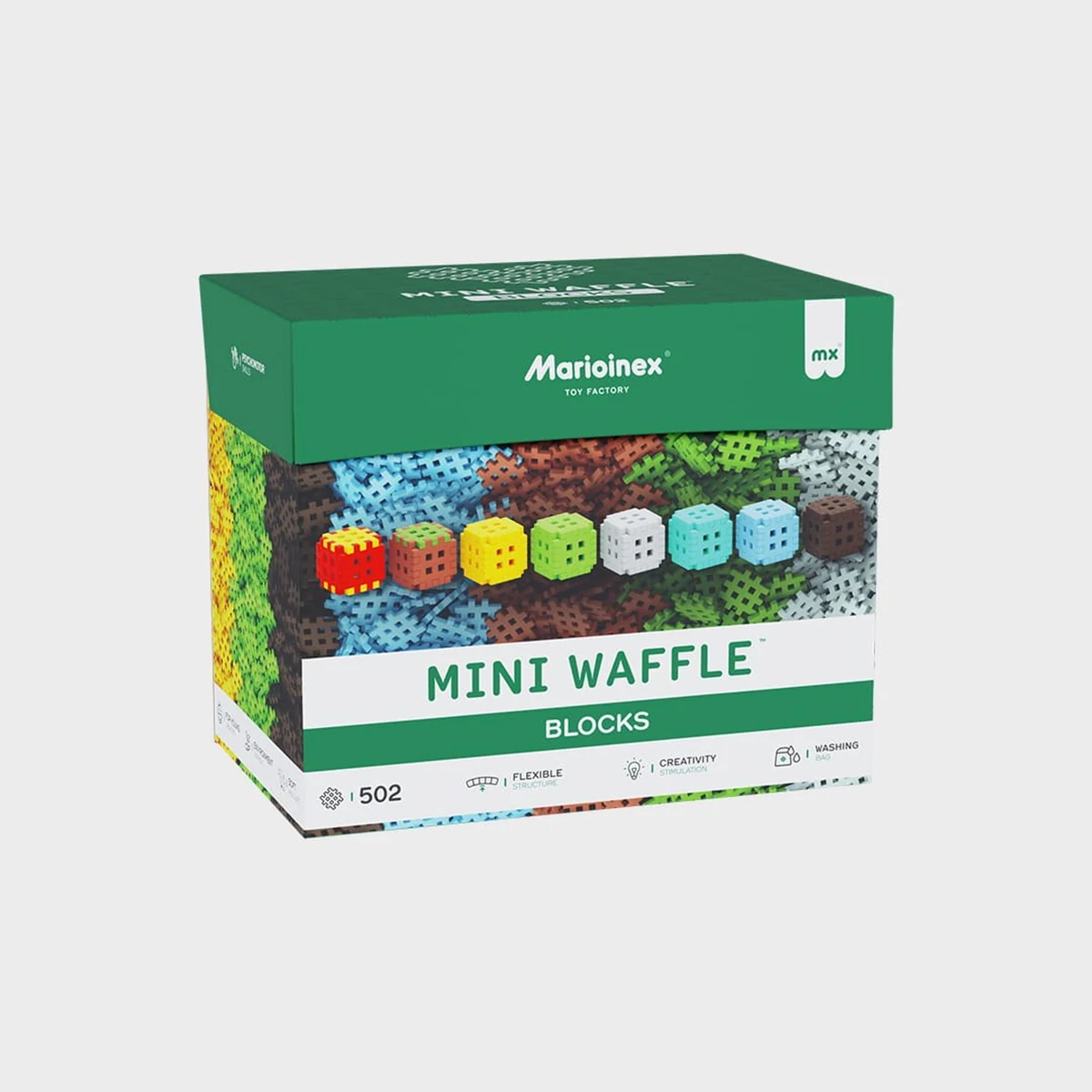 Klocki konstrukcyjne Marioinex Mini Waffle, 502 szt.