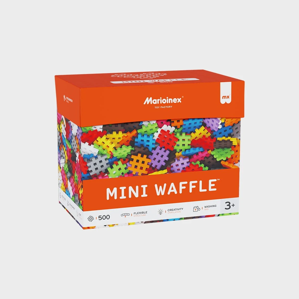 Klocki Marioinex Mini Waffle, 500 Pastelowych