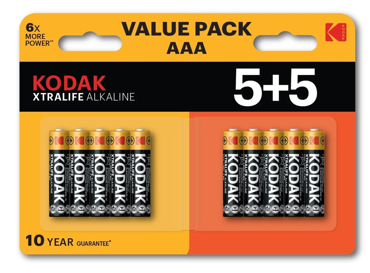 KODAK BATERIE ALKALICZNE XTRALIFE AAA LR3 10PACK